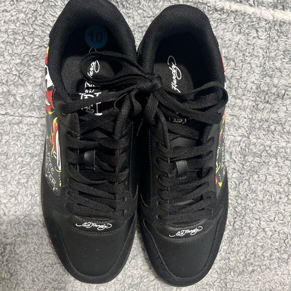 Ed Hardy Sneakers Graphic Grunge Punk Goth Motorcycle Sz 10M/11.5W main image 9